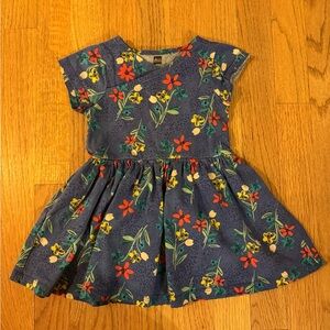 Tea Collection Blue Floral Kids Dress